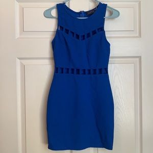 Blue cocktail dress